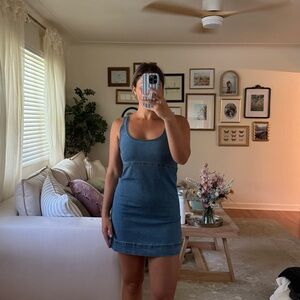 Princess Polly Mid Wash Denim Dress